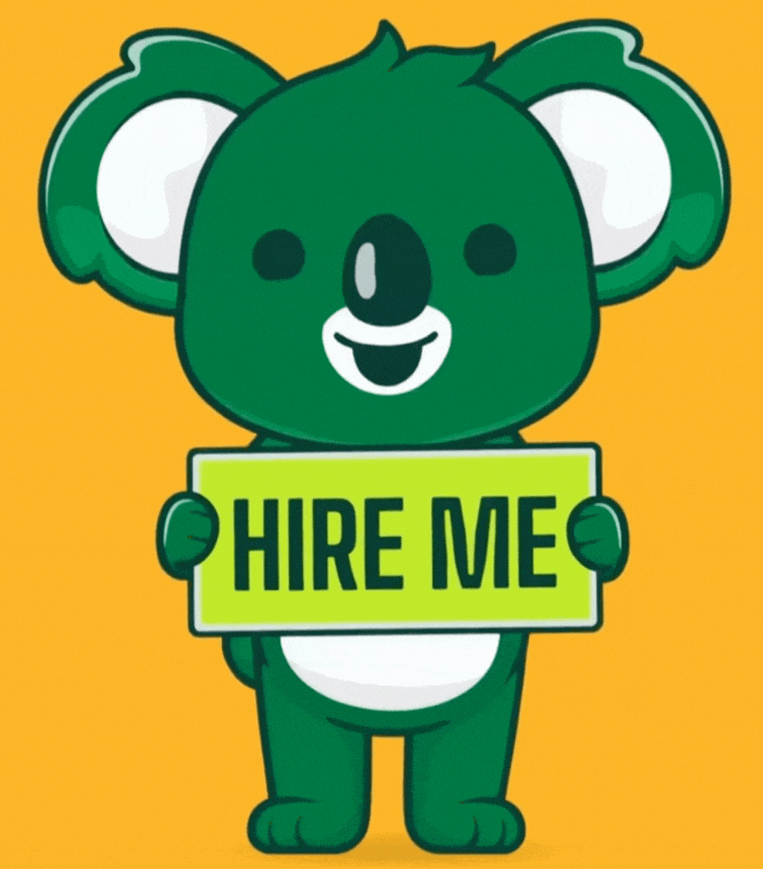 Hire me koala
